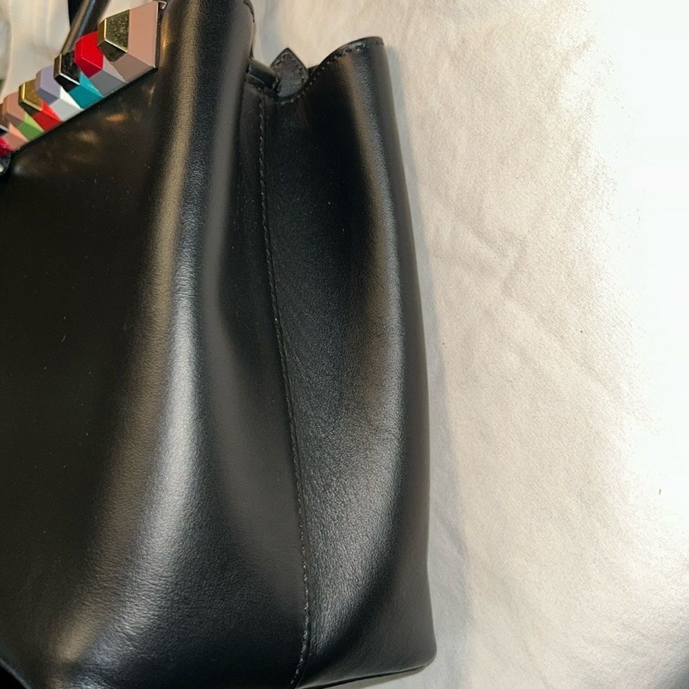 Fendi Vitello Baltico Dolce Studded Petite
2Jours  Multicolor Black Tote Bag - Picture 5 of 15